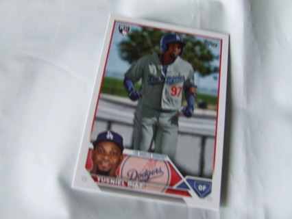 2023 Yusniel Diaz Los Angeles Dodgers ROOKIE Topps Card #536