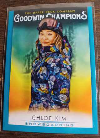  2021 Upper Deck Goodwin Champions Turquoise Chloe Kim