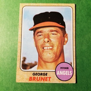 1968 - TOPPS BASEBALL CARD NO. 347 - GEORGE BRUNET - ANGELS