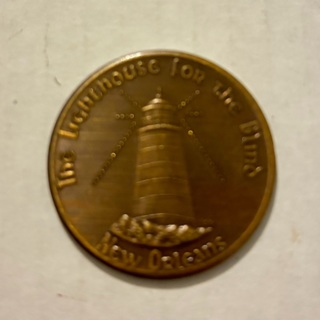 1 Ounce Vintage Bronze Uncirculated Lighthouse New Orleans Token Coin