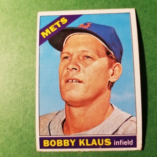 1966 - TOPPS BASEBALL CARD NO. 108- BOBBY KLAUS - METS