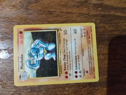 Pokemon Base Set 2 Machoke 49/130 #1