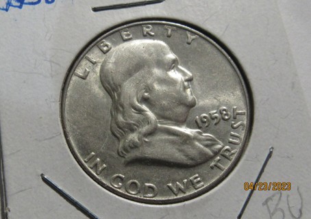 ★★ 1958-D FRANKLIN HALF DOLLAR BU  ★★ **90% SILVER**