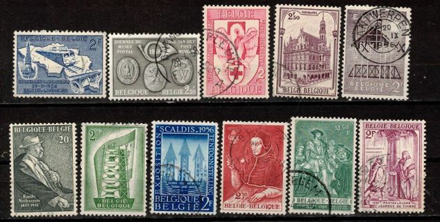 Belgium Commemoratives 1955-59