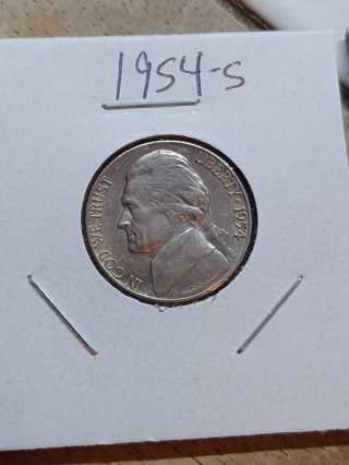 1954-S Jefferson Nickel! 23