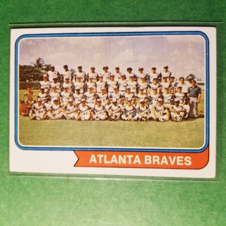 1974 - TOPPS BASEBALL CARD NO. 483 - ATLANTA TEAM - BRAVES - NRMT+