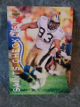 Football Trading Card Saints Checklist