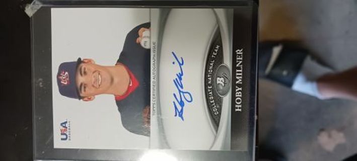 2011 Hoby Milner Autograph Card