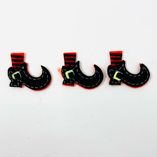 Halloween Witch Boot Shoe Felt Stickers