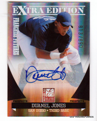 Duanel Jones, 2011 Panini Autograph Card #189, San Diego Padres, 813/890, (LB22)