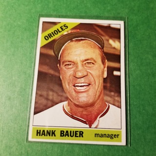 1966 - TOPPS BASEBALL CARD NO. 229 - HANK BAUER MGR. - ORIOLES