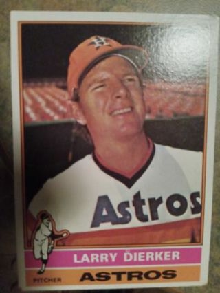 1976 TOPPS LARRY DIERKER HOUSTON ASTROS BASEBALL CARD# 75