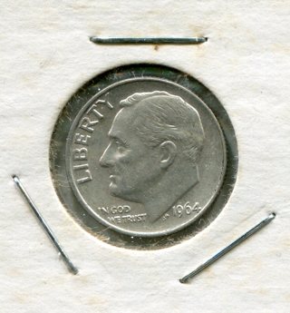 1964 P Roosevelt Dime-90% Silver!