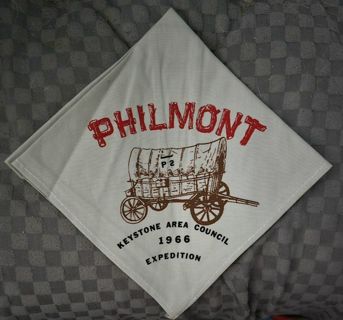 One Philmont Keystone Area Council 1966 Expedition Neckerchief