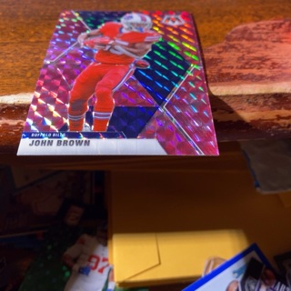 2020 panini prizm mosaic camo John brown football card 