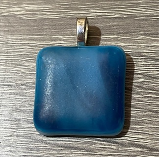 Heavy blue pendant piece