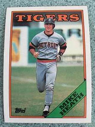 Mike Heath 1988 Topps Detroit Tigers