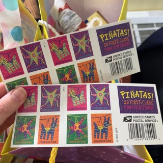 BRAND NEW 40 FOREVER USPS PIÑATAS STAMPS 