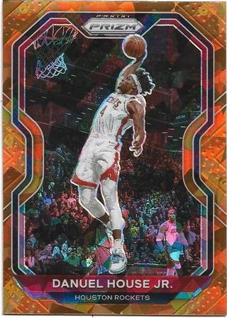 2020-21 PRIZM DANUEL HOUSE JR. ORANGE CRACKED ICE PRIZM REFRACTOR CARD