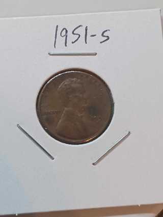 1951-S Lincoln Wheat Penny! 36
