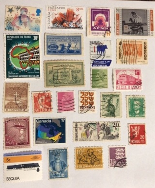 25 Stamps from around the world 