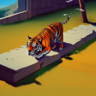 Listia Digital Collectible: Tiger Stretching