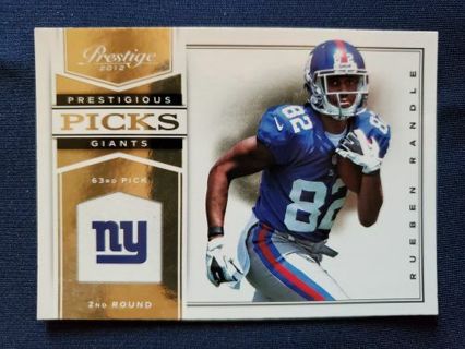 2012 Panini Prestige Prestigious Picks Rueben Randle