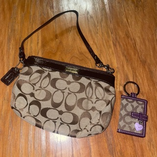 Coach Wristlet and Photo Keychain Super Cute