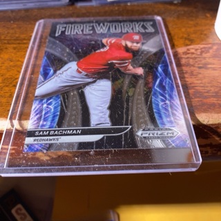 2021 panini prizm fireworks sam Bachman baseball card 