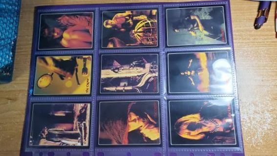 9 Movie Cards "The Crow"