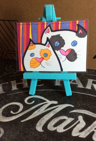 Besley & Bobo original drawing aceo