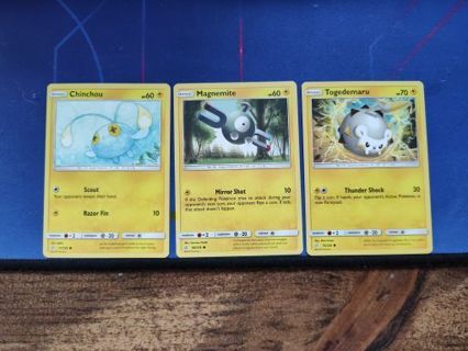 Pokemon Cosmic Eclipse Electric Cards