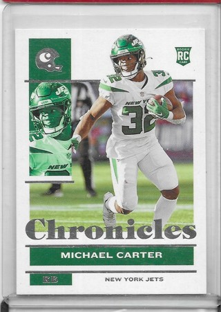 Michael Carter 2021 Chronicles #87 Rookie Card