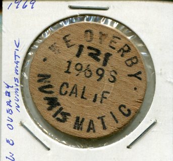 1969 W (Wayne) E. Overby-California Numismatist