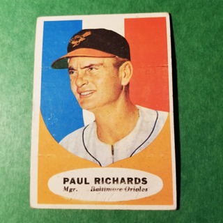 1961 - TOPPS BASEBALL CARD NO. 131 - PAUL RICHARDS MGR. - ORIOLES