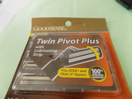 NIP Good Sense Pivoting twin pivot plex with lubricating stripe razor blades # 2