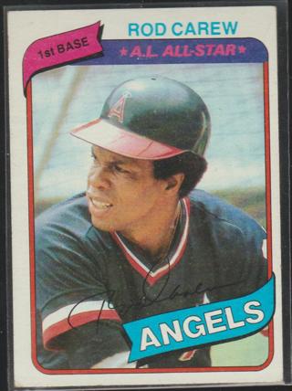 1980 Topps Rod Carew #700 California Angels - HOF