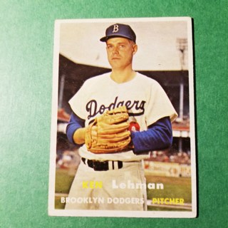 1957 - TOPPS BASEBALL CARD NO. 366 - KEN LEHMAN - DODGERS