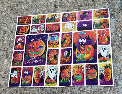 HALLOWEEN SPARKLE STICKERS STYLE 9