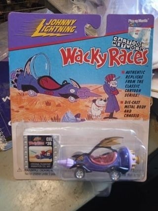 Johnny Lightning Wacky Races Dick Dastardly s Mean Machine. Mint in package.