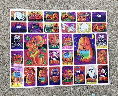 HALLOWEEN SPARKLE STICKERS STYLE 10