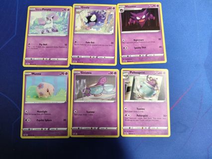 Pokemon SWSH Psychic Cards