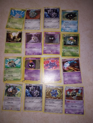 Lot of 16 Pokemon trading cards  foil + get whats in the picture! 