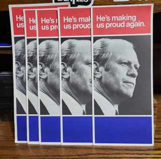 Vintage Gerald Ford Presidential Campaign Pamphlets