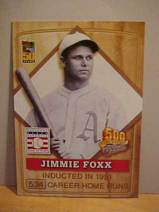 2001 Jimmie Foxx Topps (Post) Baseball Card, Card #3 of 8