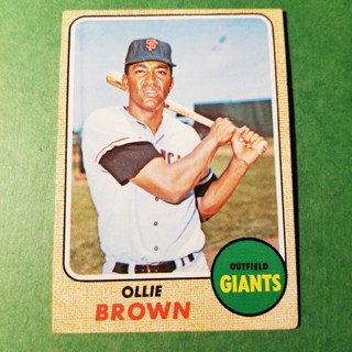 1968 - TOPPS BASEBALL CARD NO. 223 - OLLIE BROWN - GIANTS