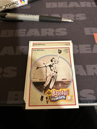 1991 upper deck baseball heroes ted williams