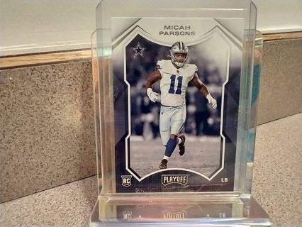 2021 PLAYOFF MICAH PARSONS ROOKIE RC # 245 DALLAS COWBOYS