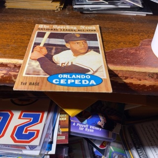 1962 topps the sporting news Orlando cepeda baseball card 