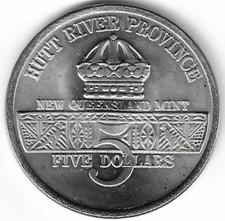 1991 Hutt River Province Desert Storm 5 Dollar Coin